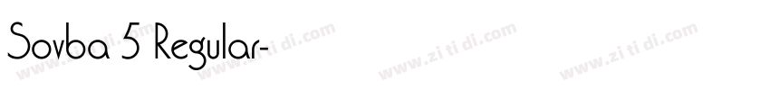Sovba 5 Regular字体转换